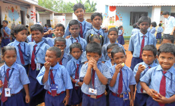 Gyana Rainbow English School pupils